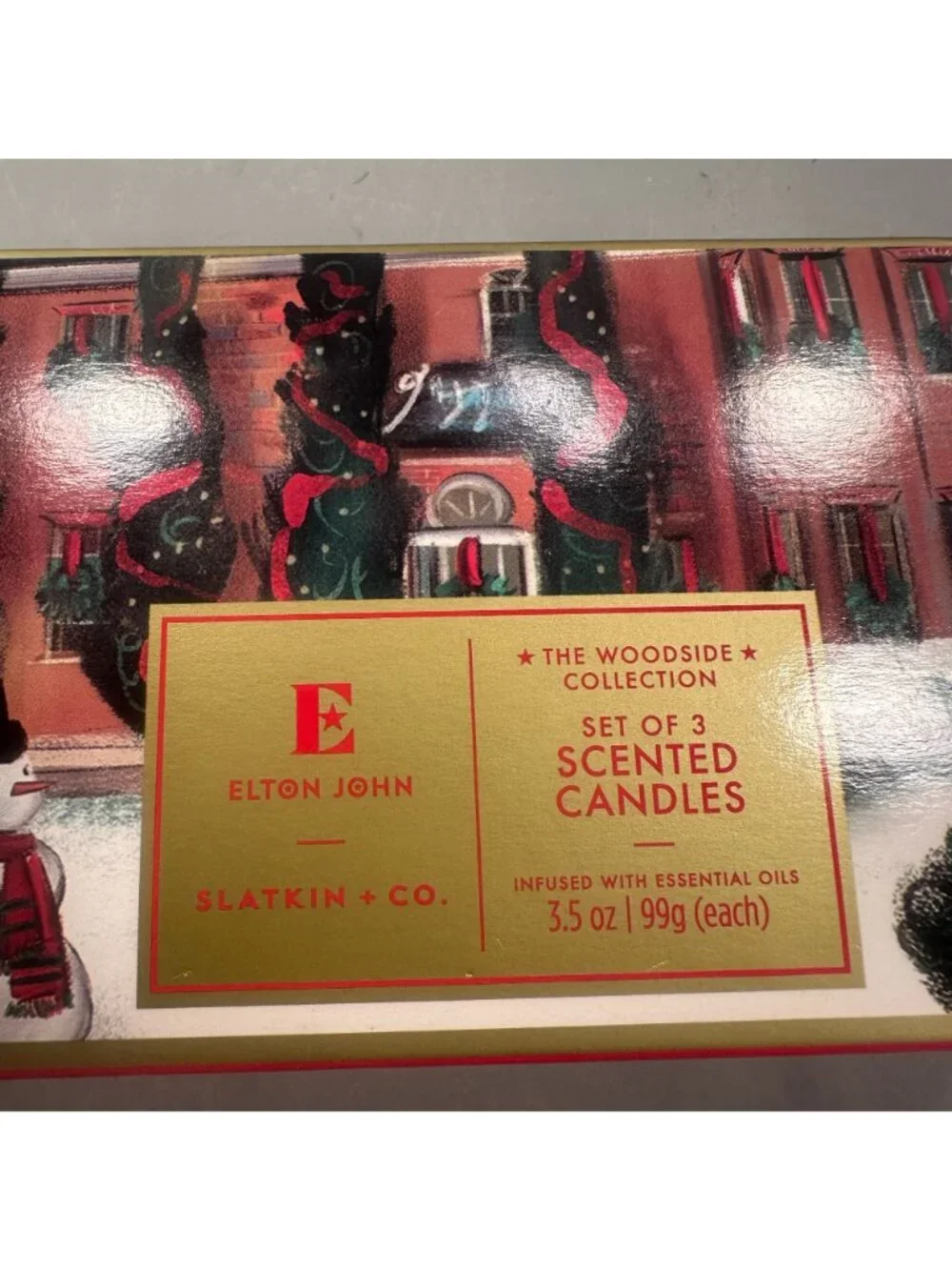 Elton John The Woodside Collection Set 3 Scented Candles Slatkin Essential Oils
